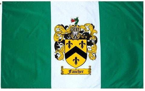 Fancher family crest coat of arms flag