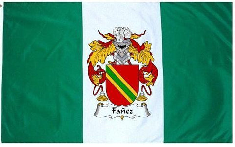Fanez family crest coat of arms flag