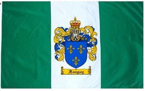 Fanguy family crest coat of arms flag