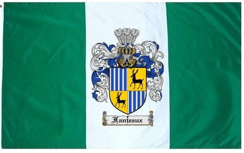 Fanjeaux family crest coat of arms flag