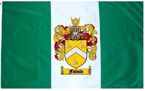 Fannin family crest coat of arms flag