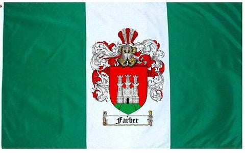 Farber family crest coat of arms flag