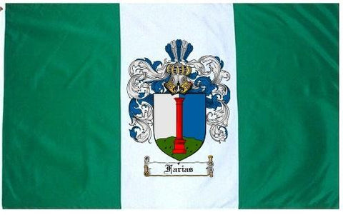 Farias family crest coat of arms flag