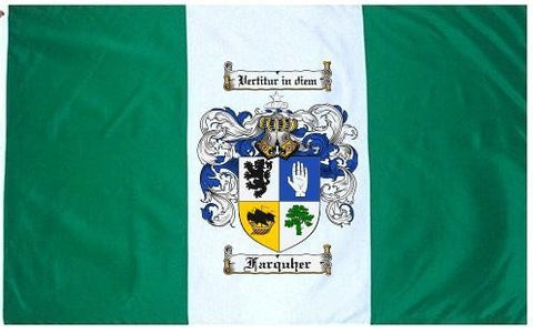 Farquher family crest coat of arms flag