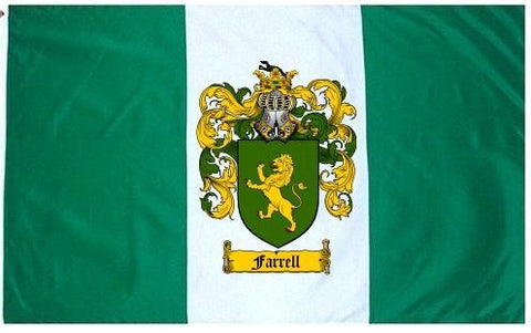 Farrell family crest coat of arms flag