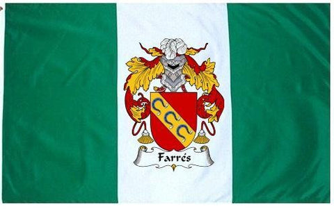 Farres family crest coat of arms flag