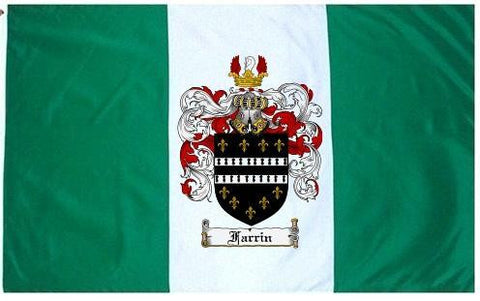 Farrin family crest coat of arms flag