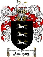 Farthing coat of arms family crest download
