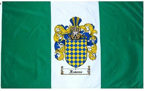 Fasone family crest coat of arms flag