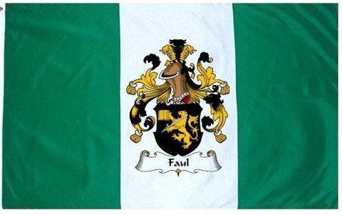 Faul family crest coat of arms flag