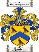 Faulcon coat of arms family crest download