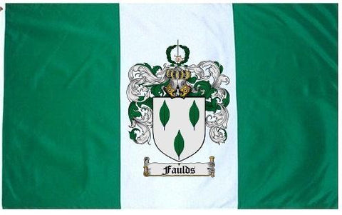 Faulds family crest coat of arms flag