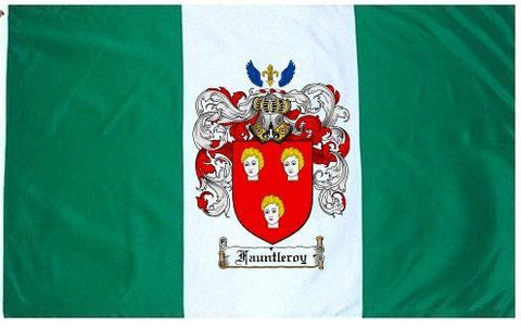 Fauntleroy family crest coat of arms flag