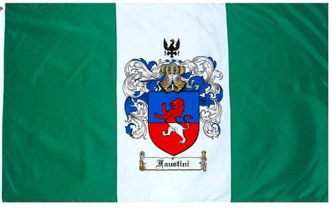 Faustini family crest coat of arms flag