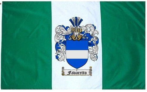 Favaretto family crest coat of arms flag
