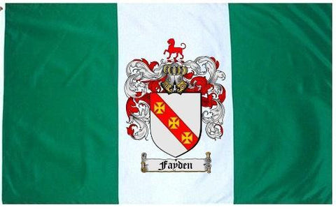 Fayden family crest coat of arms flag