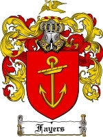 Fayers coat of arms family crest download