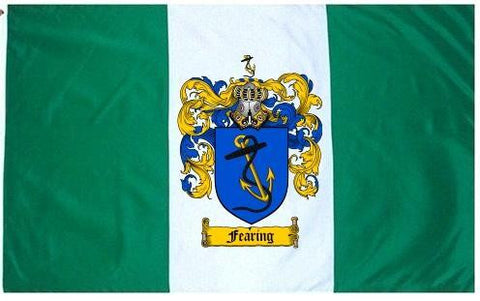 Fearing family crest coat of arms flag