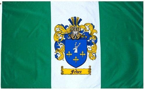 Feber family crest coat of arms flag