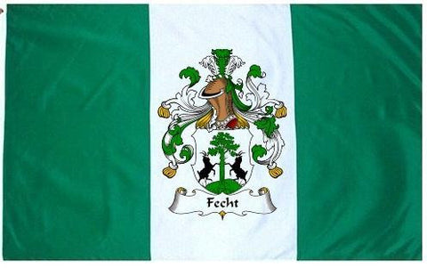 Fecht family crest coat of arms flag