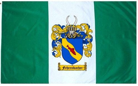 Fehrenbacher family crest coat of arms flag