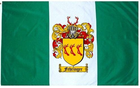 Fehringer family crest coat of arms flag