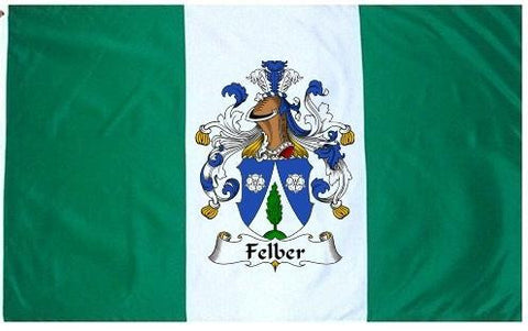 Felber family crest coat of arms flag