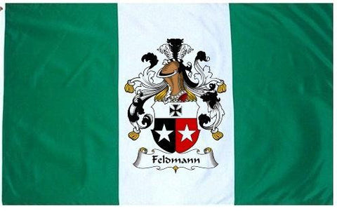 Feldmann family crest coat of arms flag