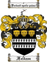 Feltam coat of arms family crest download