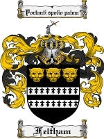 Feltham coat of arms family crest download