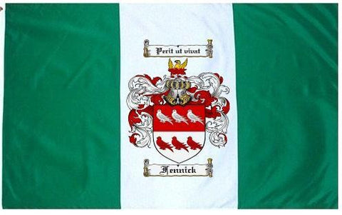 Fennick family crest coat of arms flag