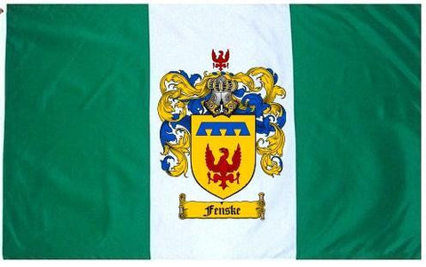 Fenske family crest coat of arms flag