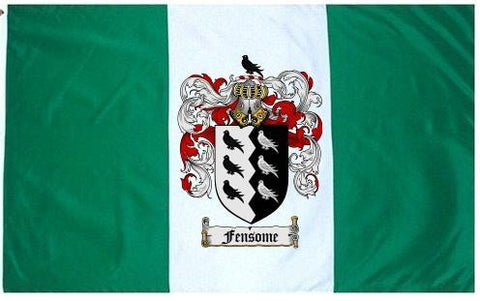 Fensome family crest coat of arms flag