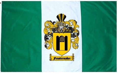 Fenstermaker family crest coat of arms flag