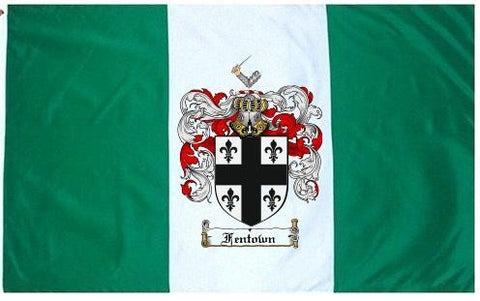 Fentown family crest coat of arms flag