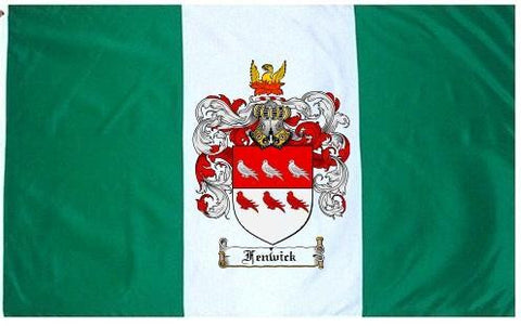 Fenwick family crest coat of arms flag