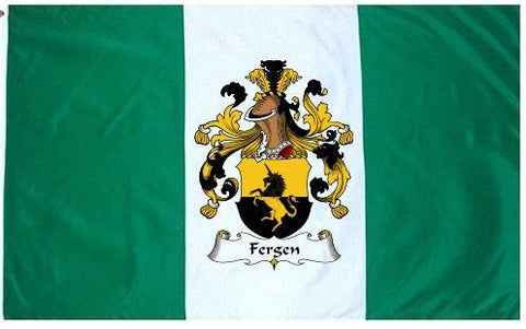 Fergen family crest coat of arms flag