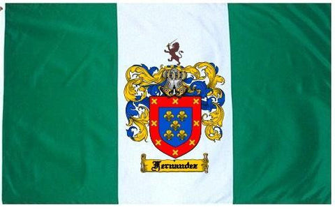 Fernandez family crest coat of arms flag