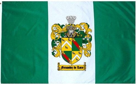 Fernandezdelara family crest coat of arms flag