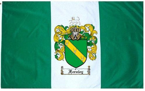 Fernley family crest coat of arms flag