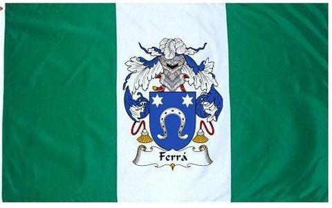 Ferra family crest coat of arms flag