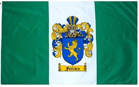 Ferrara family crest coat of arms flag