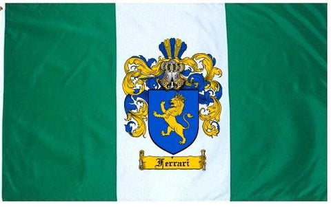 Ferrari family crest coat of arms flag