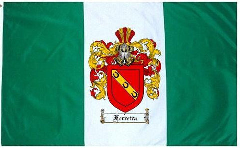 Ferreira family crest coat of arms flag