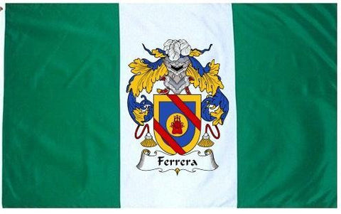 Ferrera family crest coat of arms flag