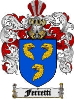 Ferretti coat of arms family crest download