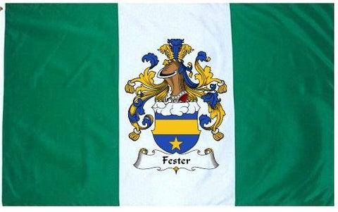Fester family crest coat of arms flag