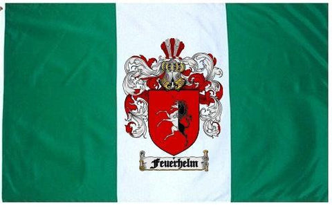 Feuerhelm family crest coat of arms flag