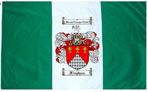 Fieghan family crest coat of arms flag