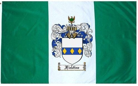Fieldine family crest coat of arms flag